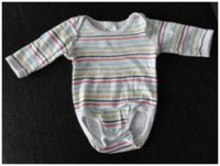 Romper gstreept met kleurtjes